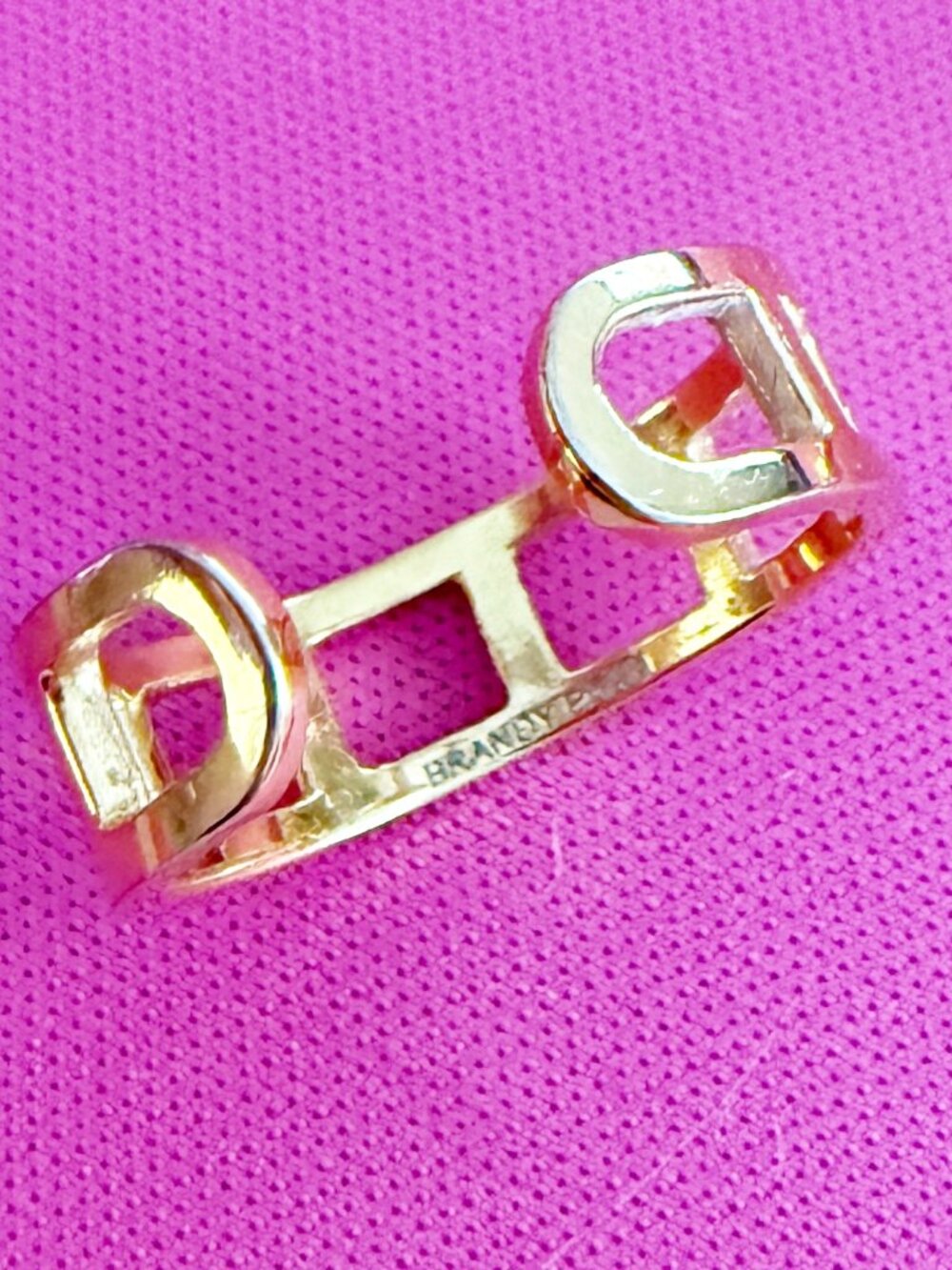Brandy Pham Fashion Stackable 4 Rings Gold-Tone sz - Picture 4 of 15